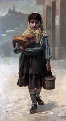 Petite italienne au quartier du Panier - Anthony Regnier (1835-1909)