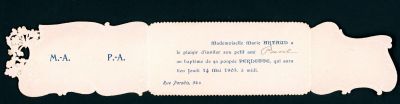 Faire-part dinvitation au baptme