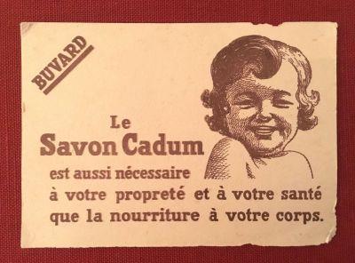 Buvard  Savon Cadum 