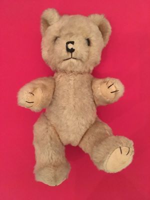 Ours en peluche "Tartine de miel" (coll. part.)