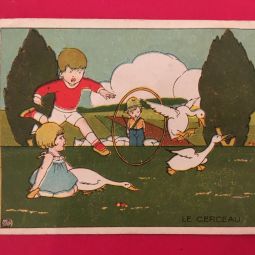 Carte publicitaire pour la phosphatine Fallires (coll. part.)