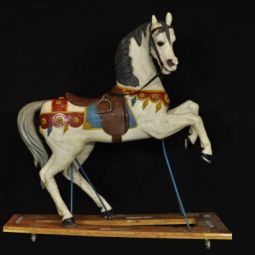 Gustave BAYOL, cheval de mange de rang extrieur, mtal, bois, cuir, verre, [vers 1900], (Marseille, Mucem, n inv. 1991. 2. 2. 1)