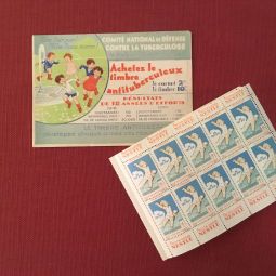 Timbres postaux campagne conre la tuberculose (coll. Delenne).JPG