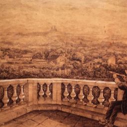 F. RAYBAUD, panorama vers la rade de Marseille depuis les hauteurs de Saint-Barnab, 1887 (coll. part.)