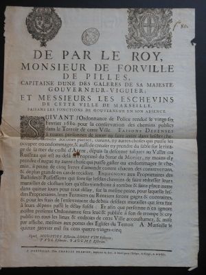 Injonction aux propritaires de redresser les murs de leurs domaines (AMM, 1 BB 232)