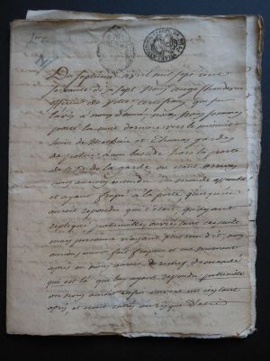 Rapport de police sur des jeux prohibs dans une bastide  Notre-Dame-de-la-Garde (AMM, FF 387 1)