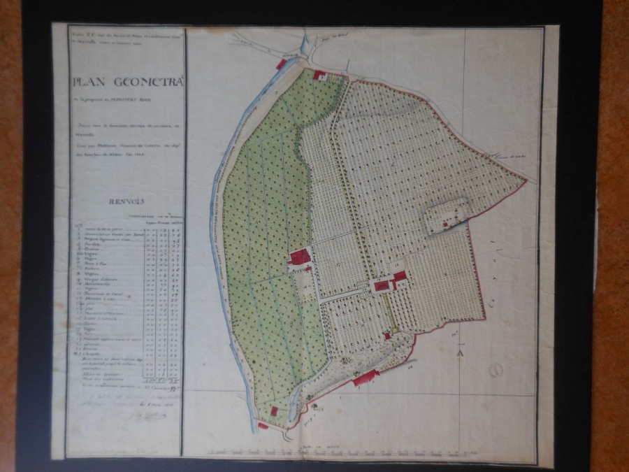 Plan de la proprit Roux (AMM, 43 Fi 63)