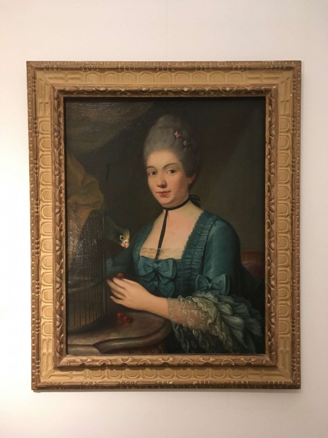 ANONYME, La dame au perroquet (coll. part. )