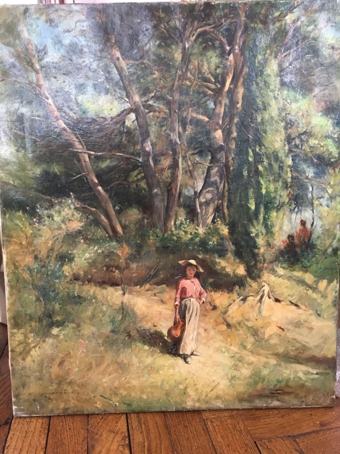 Alphonse MOUTTE, la pinde de la bastide Samat-Moutte (coll. part.)