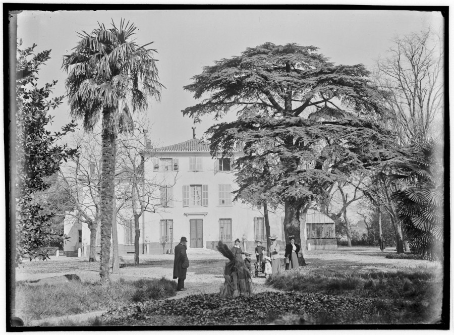 Edouard CORNET, la bastide et le jardin de Monsieur Gilibert, vers 1906 (AMM, 115 Fi 906)
