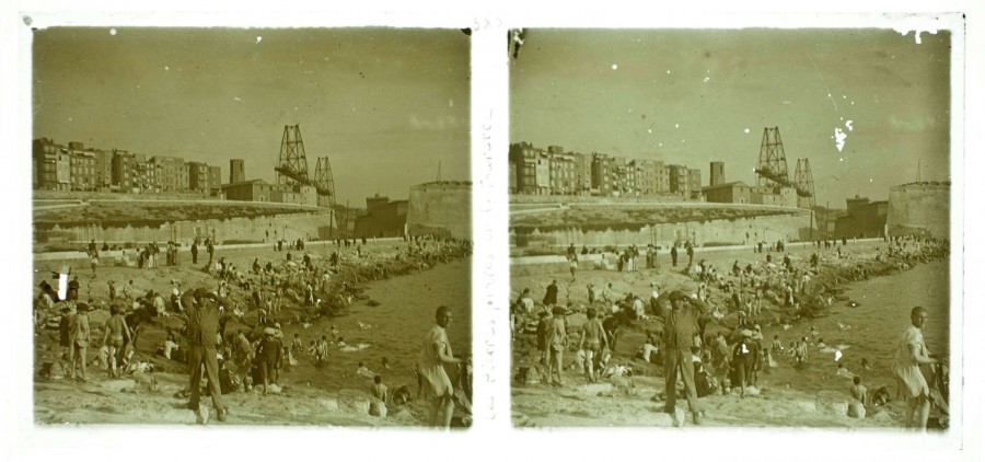 Edouard MICHEL (1871 - vers 1951), les Pierres-Plates, [aprs 1905], photographie stroscopique positive sur plaque de verre 6 x 13 cm (AMM, 132 Fi 171) 