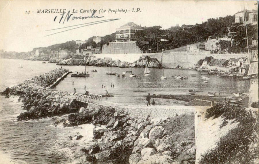 ANONYME, la plage du Prophte, [dbut XXeme sicle], carte postale (AMM, 15 Fi 148)